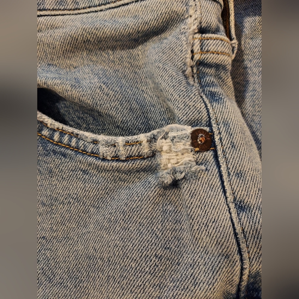 Agolde Wilder Light Wash Straight Leg Cropped Jeans - 27 - GUC - Picture 6 of 10